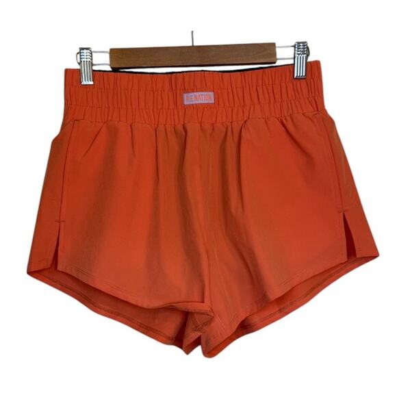 NWT PE Nation Shorts Women Small Melon‎ Orange Oakmount Cardio Running Workout - Picture 1 of 9